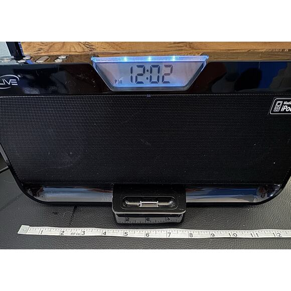 iLive Clock Docking System Speakers iPod Dock IS208B No Remote TESTED WORKING - Picture 6 of 11
